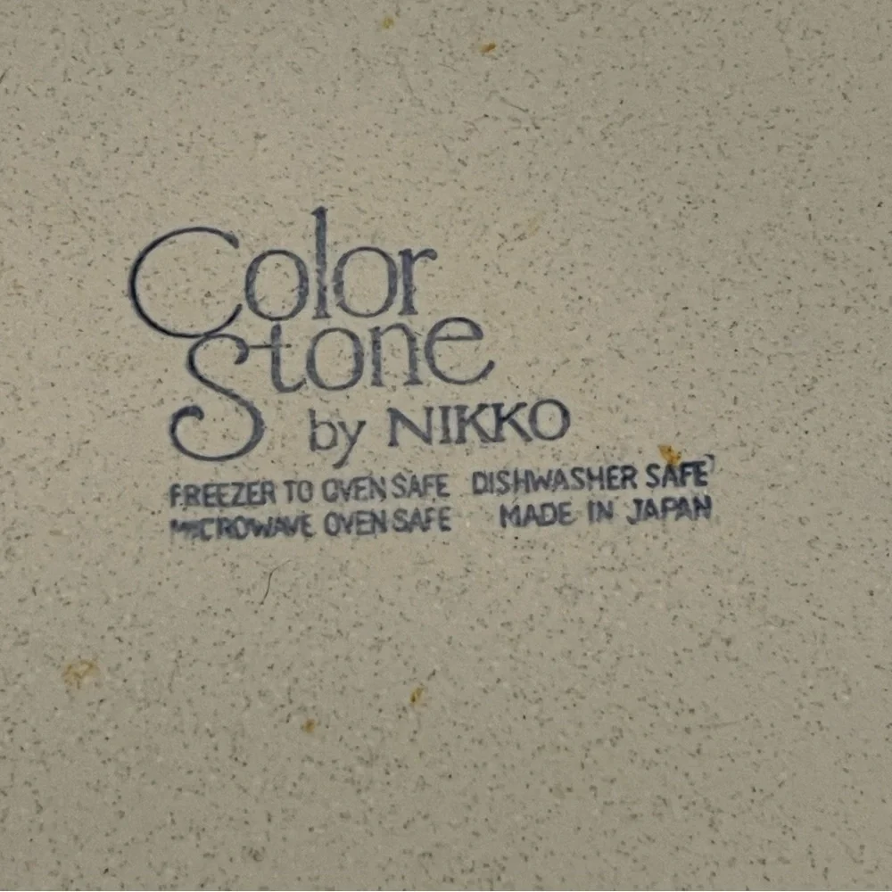 Nikko China Color Stone Sunmist Dinner Plates- Set of 3 - Picture 6 of 7